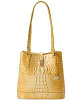 Brahmin Fiora Melbourne Embossed Leather Shoulder Bag