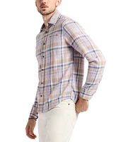 Men's Simbio Tailored Fit Long Sleeve Plaid Button-Front Shirt