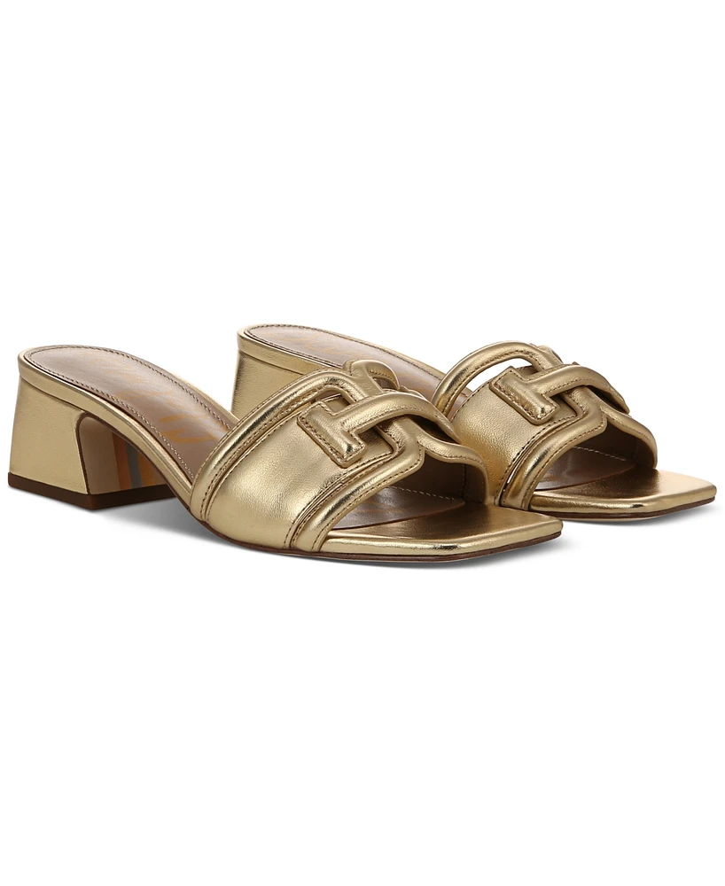 Sam Edelman Women's Waylon Block-Heel Slide Sandals