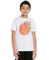 Puma Big Boys Fireball Logo Graphic T-Shirt