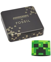 Fossil Men's Minecraft x Fossil Special Edition Embossed Leather Pass Case