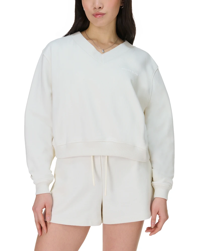 Sweaty Betty Women's Cotton Blend Revive Cropped Sweatshirt