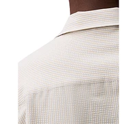 Calvin Klein Men's Relaxed Fit Short Sleeve Seersucker Striped Button-Front Shirt