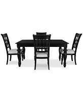 Daria 5-Pc. Dining Set (Rectangular Table & 4 Side Chairs), Created for Macy's