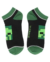 Minecraft Women's Character Heads 5-Pair Ankle Socks