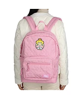 Super Mario Brothers Princess Peach 17" Quilted Backpack