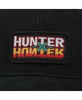 Hunter x Hunter Men's Woven Patch Logo Black Unstructured Baseball Cap