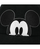 Disney Men's Peekaboo Mickey Black Unstructured Baseball Cap