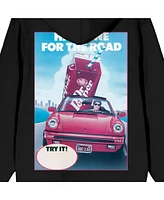 Dr. Pepper Men's Have One For The Road Long Sleeve Black Zip-Up Hooded Sweatshirt-Small