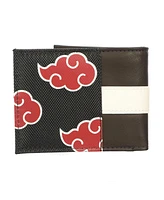 Akatsuki Pu Applique Nylon and Pu Bifold Naruto Wallet