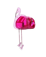 Bioworld Pink Flamingo 13.5-Inch Clear Mini Backpack