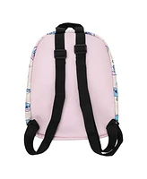 Stitch Character Heads Faux Leather 10.6" White Mini Backpack