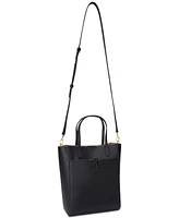 Lauren Ralph Pebbled Leather Small Cameryn Tote Bag