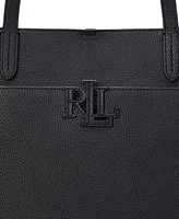 Lauren Ralph Pebbled Leather Extra-Large Cameryn Tote Bag