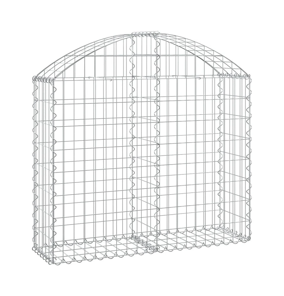 Arched Gabion Basket 39.4"x11.8"x31.5"/39.4" Galvanized Iron