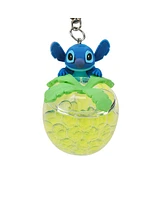 Disney Stich Liquid-Filled Pineapple 2.5" Keychain With Wristlet Strap