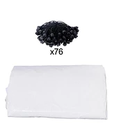 12x20ft Carport Canopy Cover, Waterproof & Uv Tarp with Elastic Buckles
