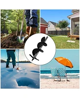 Yescom 8" Earth Auger Bit Bulb Planter Tool Planting Flower Fence Post Garden Spiral Hole Gardening Project