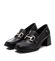 Carmela Leather Collection Women's Heeled Loafers by Xti