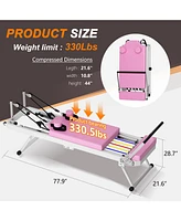Pilates core bed, foldable home high quality, yoga studio with the same commercial fitness equipment, pink