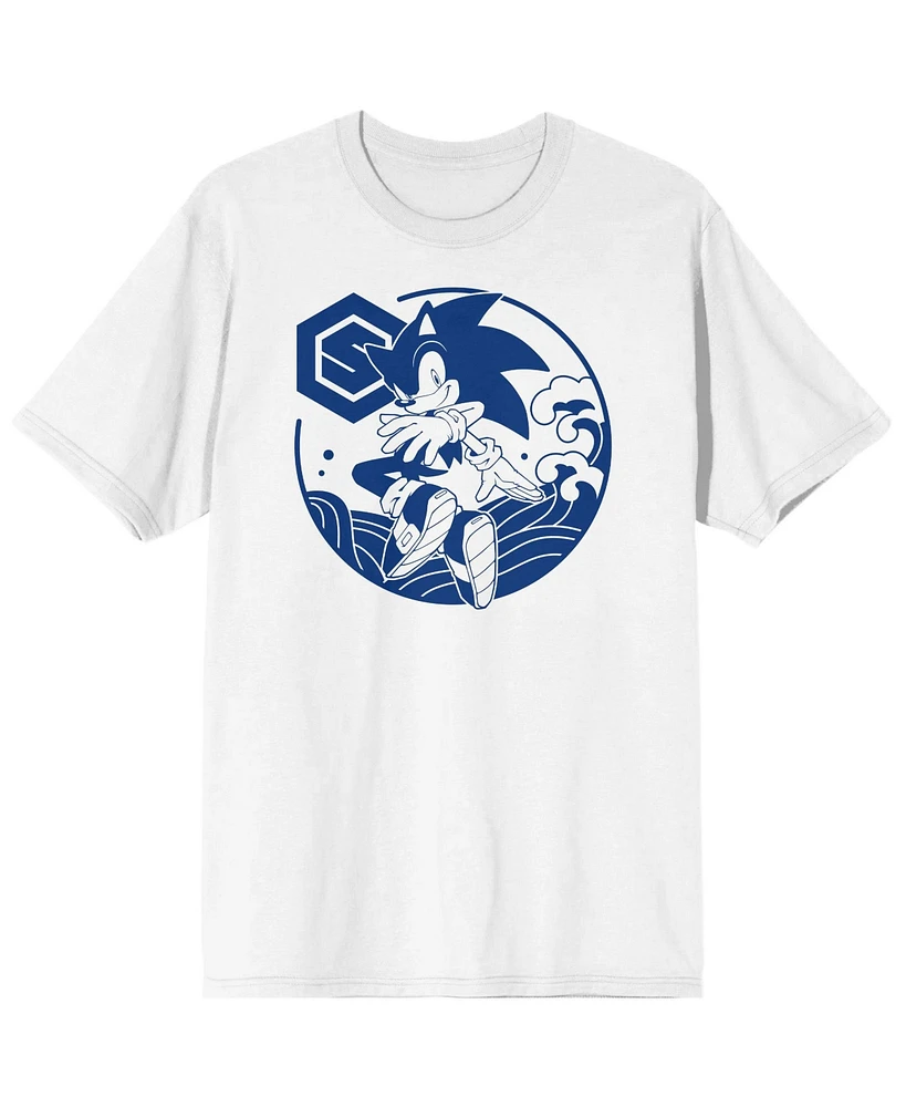 Sonic the Hedgehog Big & Tall Modern Character White Graphic Tee