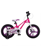 RoyalBaby RoyalMg Galaxy Fleet 16" Children Kids Bicycle w/2 Disc Brakes, Training Wheels, and Kickstand, for Boys and Girls Ages 4 to 7