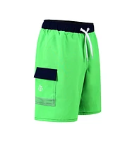 NoNetz Boys Wave Regular Fit 8" Inseam No Rash Swim Trunks