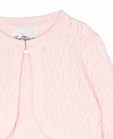 Rare Editions Toddler and Little Girls Pointelle Crochet Cardigan