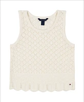 Tommy Hilfiger Big Girls Crochet Sweater Tank