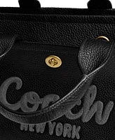 Coach Medium Bubble Leather Cargo Tote Bag