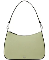 Lauren Ralph Lauren Women's Crosshatch Leather Medium Danni Shoulder Bag
