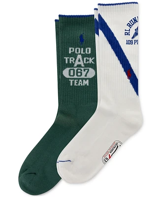 Polo Ralph Lauren Men's 2-Pk. Rl Run Club Crew Socks