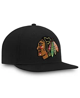 Fanatics Men's Black Chicago Blackhawks Core Fitted Hat