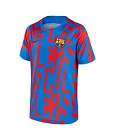 Men's Nike Blue Barcelona 2022/23 Pre-Match Top