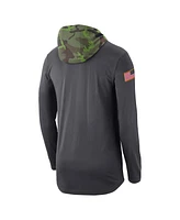 Men's Jordan Anthracite Florida Gators Military-Inspired Long Sleeve Hoodie T-shirt