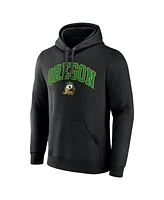 Fanatics Men's Black Oregon Ducks Arched Logo Fleece Pullover Hoodie