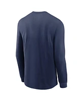 Nike Men's Navy Los Angeles Angels Over Arch Performance Long Sleeve T-Shirt