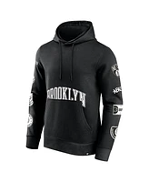 Fanatics Men's Black Brooklyn Nets Home Court Pullover Hoodie