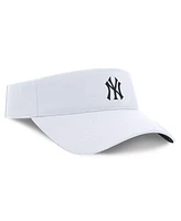 Nike Men's White New York Yankees Primetime Bozz Ace Performance Adjustable Visor Hat