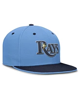 Nike Men's Light Blue/Navy Tampa Bay Rays True Primetime Two-Tone Performance Fitted Hat