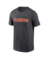 Jordan Men's Anthracite Florida Gators Primetime Wordmark T-Shirt