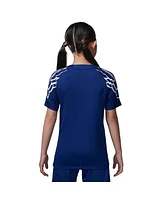 Jordan Big Boys and Girls Blue Paris Saint-Germain 2024/25 Fourth Replica Jersey