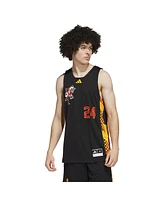 Adidas Men's 24 Black/Gold Louisville Cardinals Black History Month Basketball Jersey