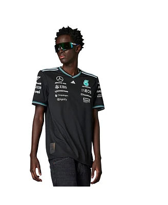 Adidas Men's Black Mercedes-amg Petronas F1 Team Driver Wear Authentic T-Shirt