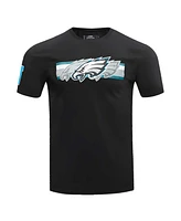 Pro Standard Men's Black Philadelphia Eagles Retro Striper T-Shirt