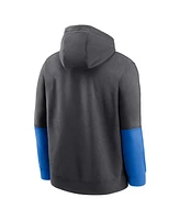 Jordan Men's Anthracite/Blue Ucla Bruins 2024 Sideline Club Pullover Hoodie