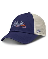 Nike Men's Navy/Natural Atlanta Braves Cooperstown Collection Club Trucker Adjustable Hat