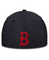 Nike Men's Navy/Red Boston Red Sox Rise Swoosh Performance Flex Hat