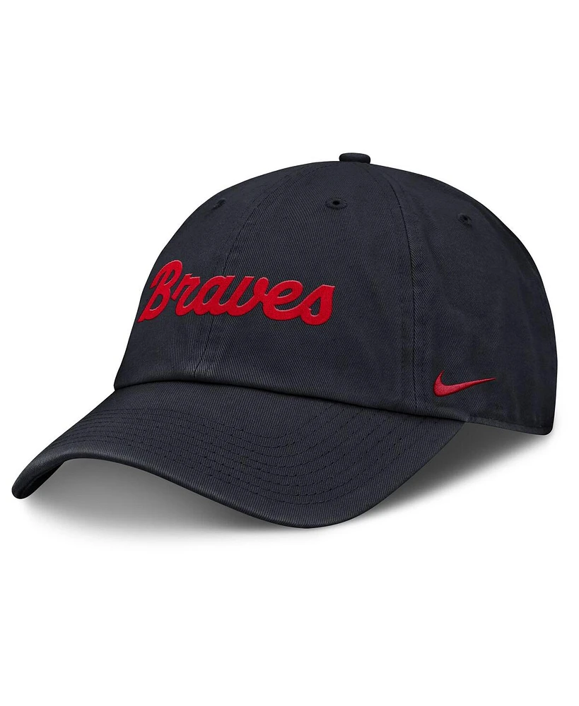 Nike Women's Navy Atlanta Braves Club Adjustable Hat