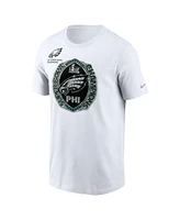 Nike Men's White Philadelphia Eagles Two-Time Super Bowl Champions Ring T-Shirt